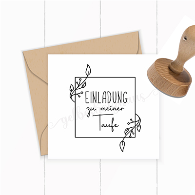 STEMPEL "EINLADUNG zu meiner Taufe" - ST0040