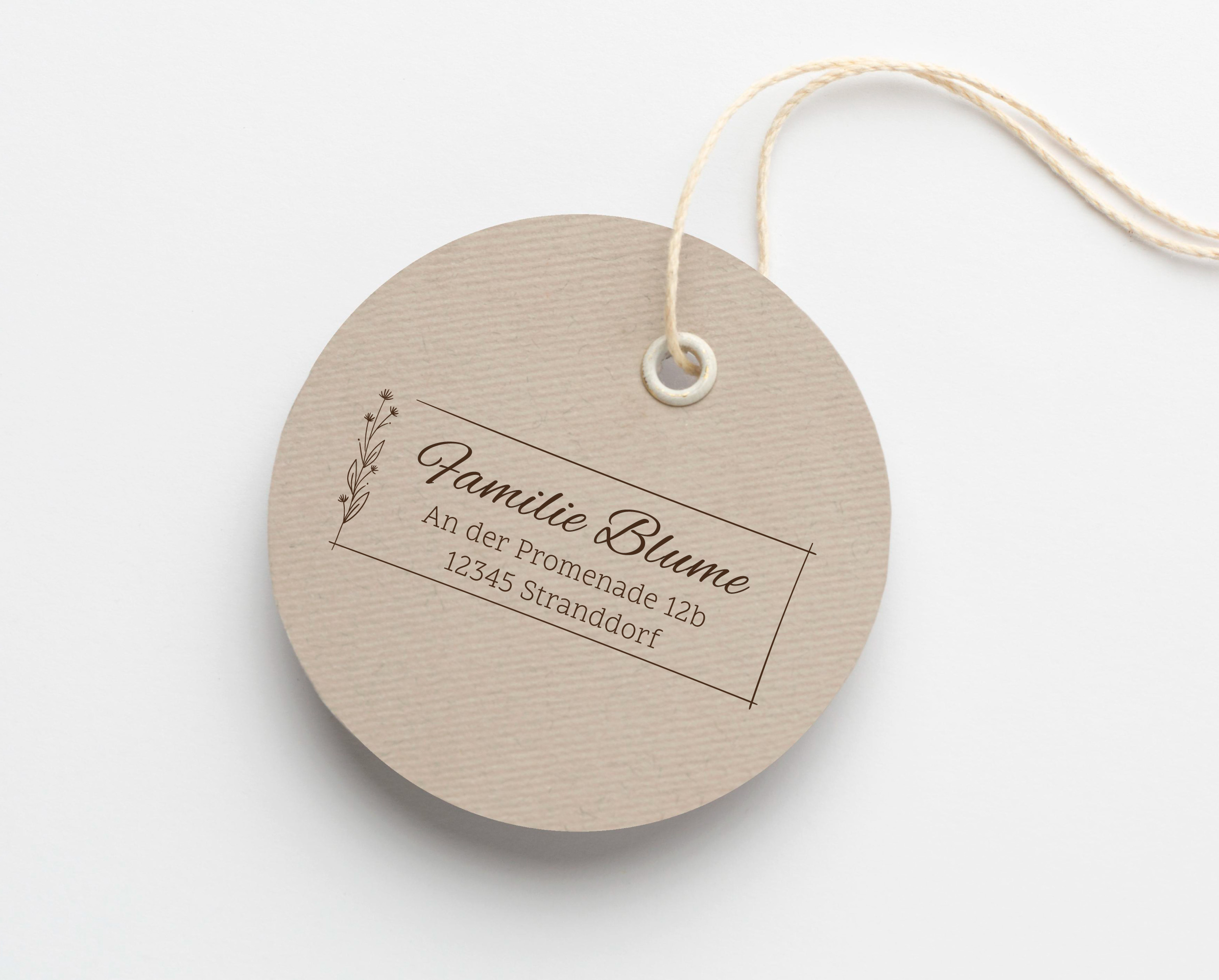 Personalisierter Adresstempel "Cosmea" | 58 x 22 mm 