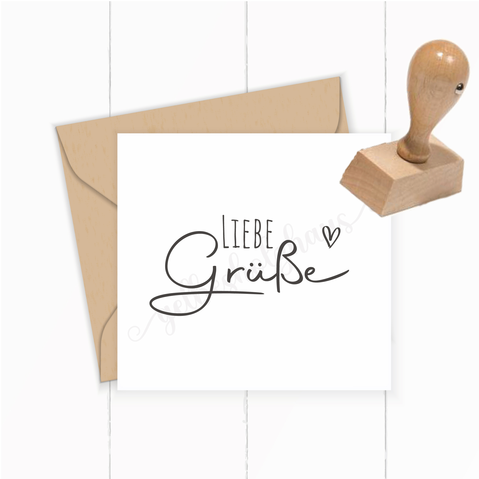 STEMPEL "liebe Grüße"