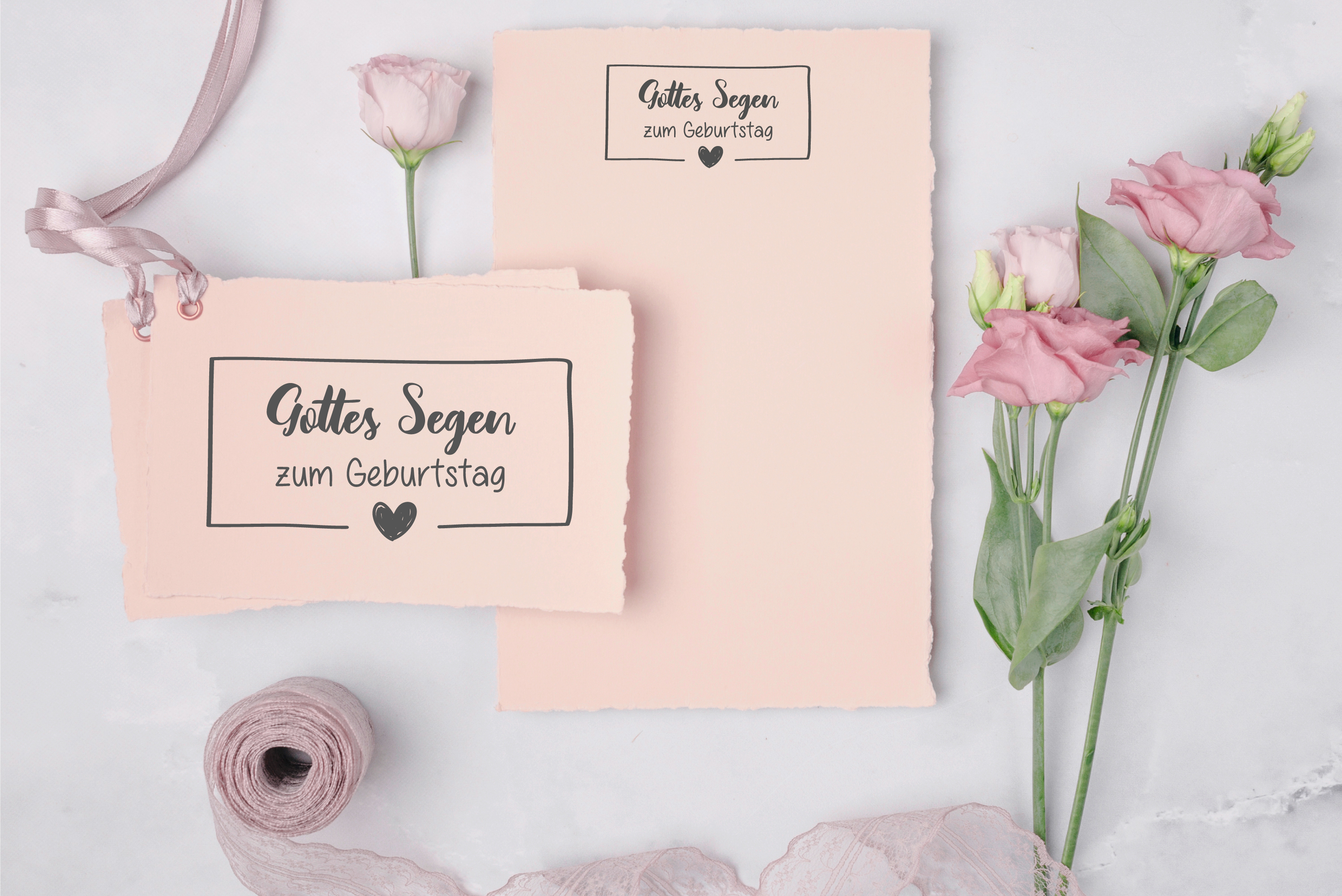 Segens-STEMPEL "Gottes Segen zum Geburtstag"