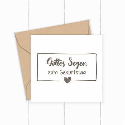 Segens-STEMPEL "Gottes Segen zum Geburtstag" - ST0061