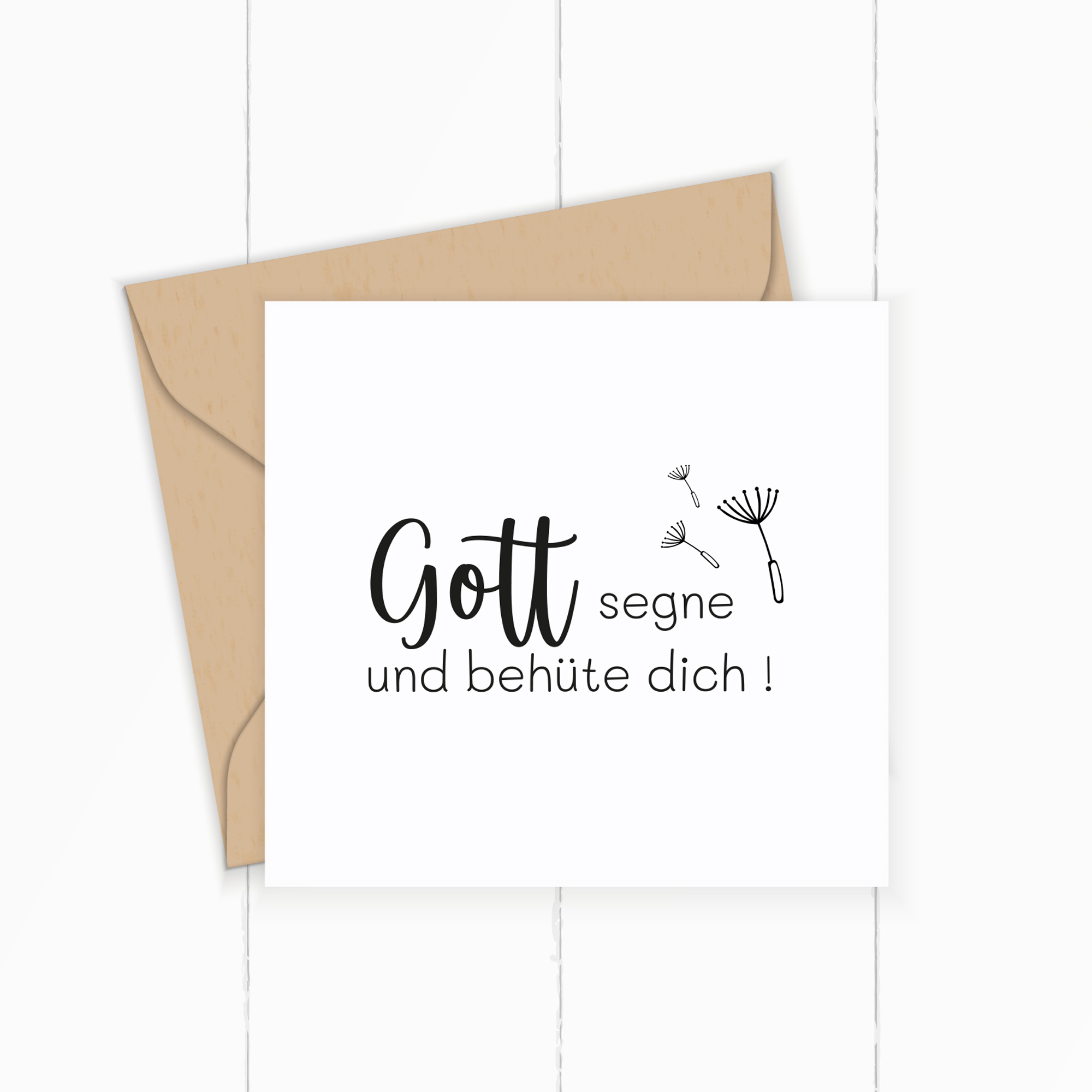 Segens-STEMPEL "Gott segne und behüte dich!"