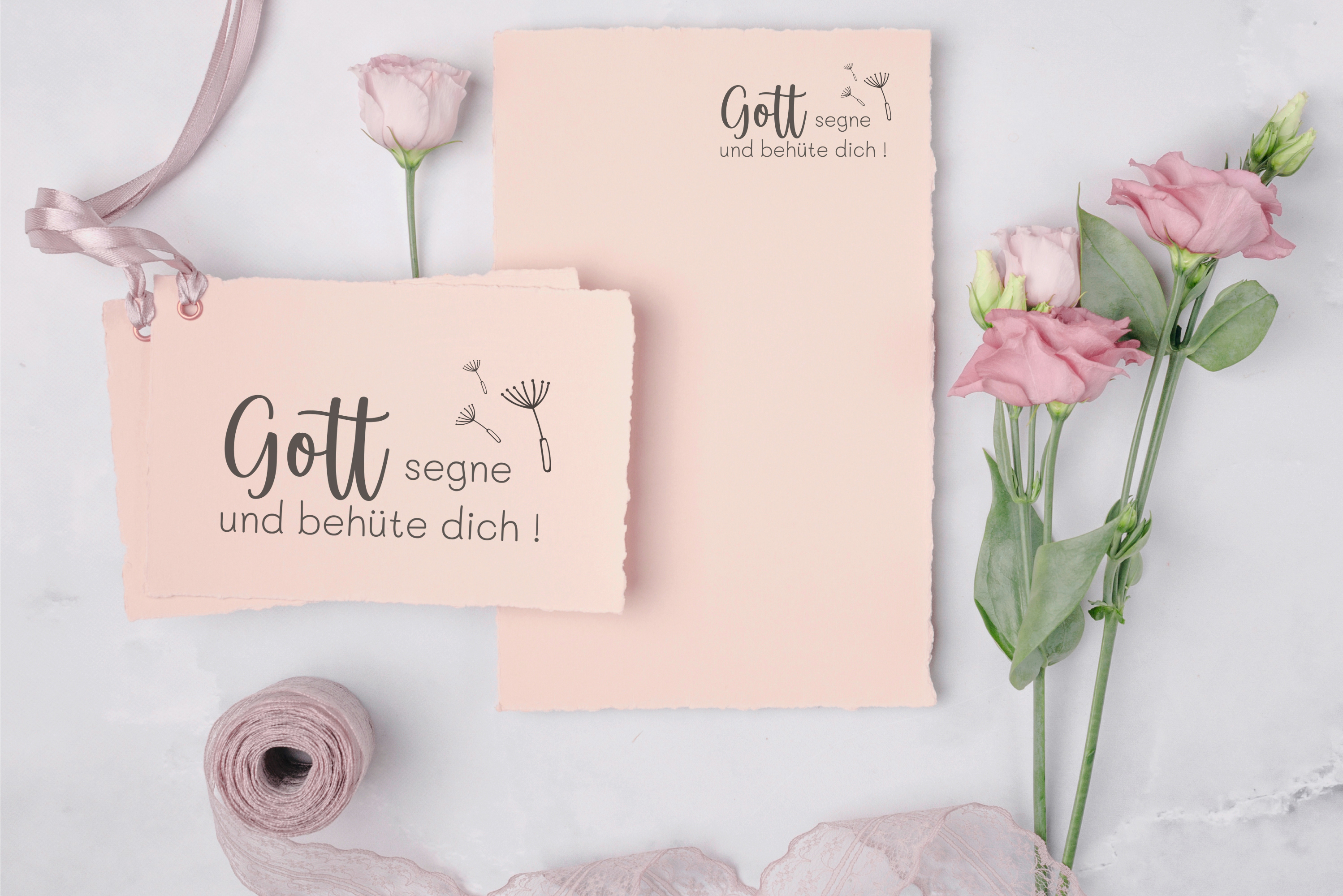 Segens-STEMPEL "Gott segne und behüte dich!"