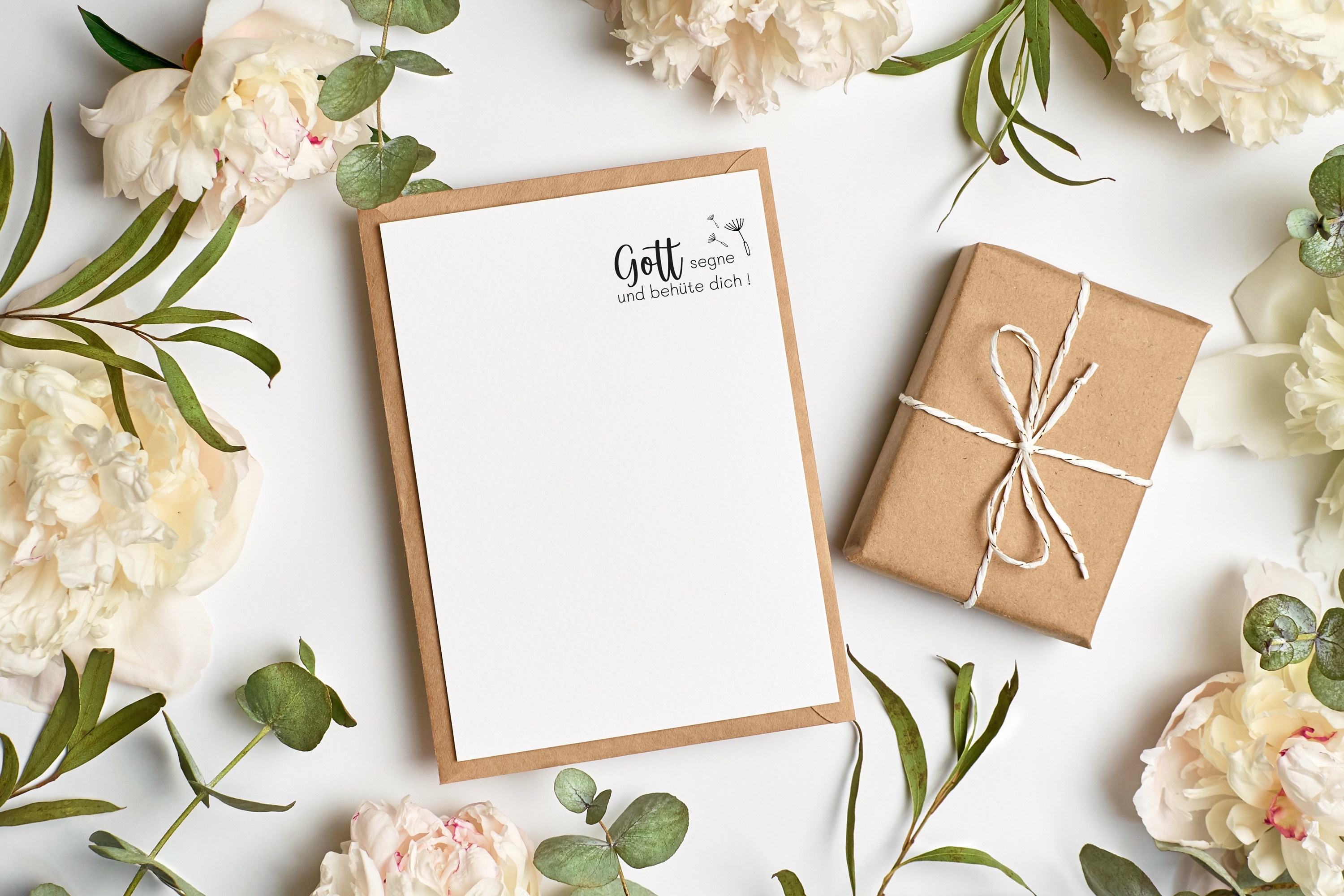Segens-STEMPEL "Gott segne und behüte dich!"