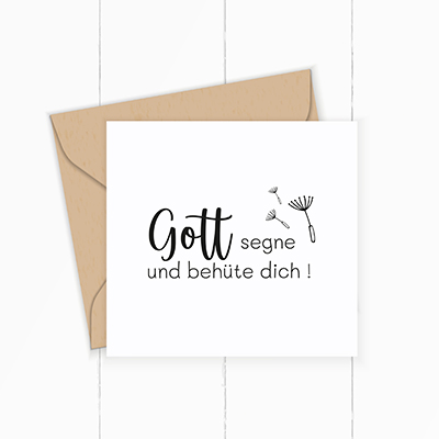 Segens-STEMPEL "Gott segne und behüte dich!" - ST0063