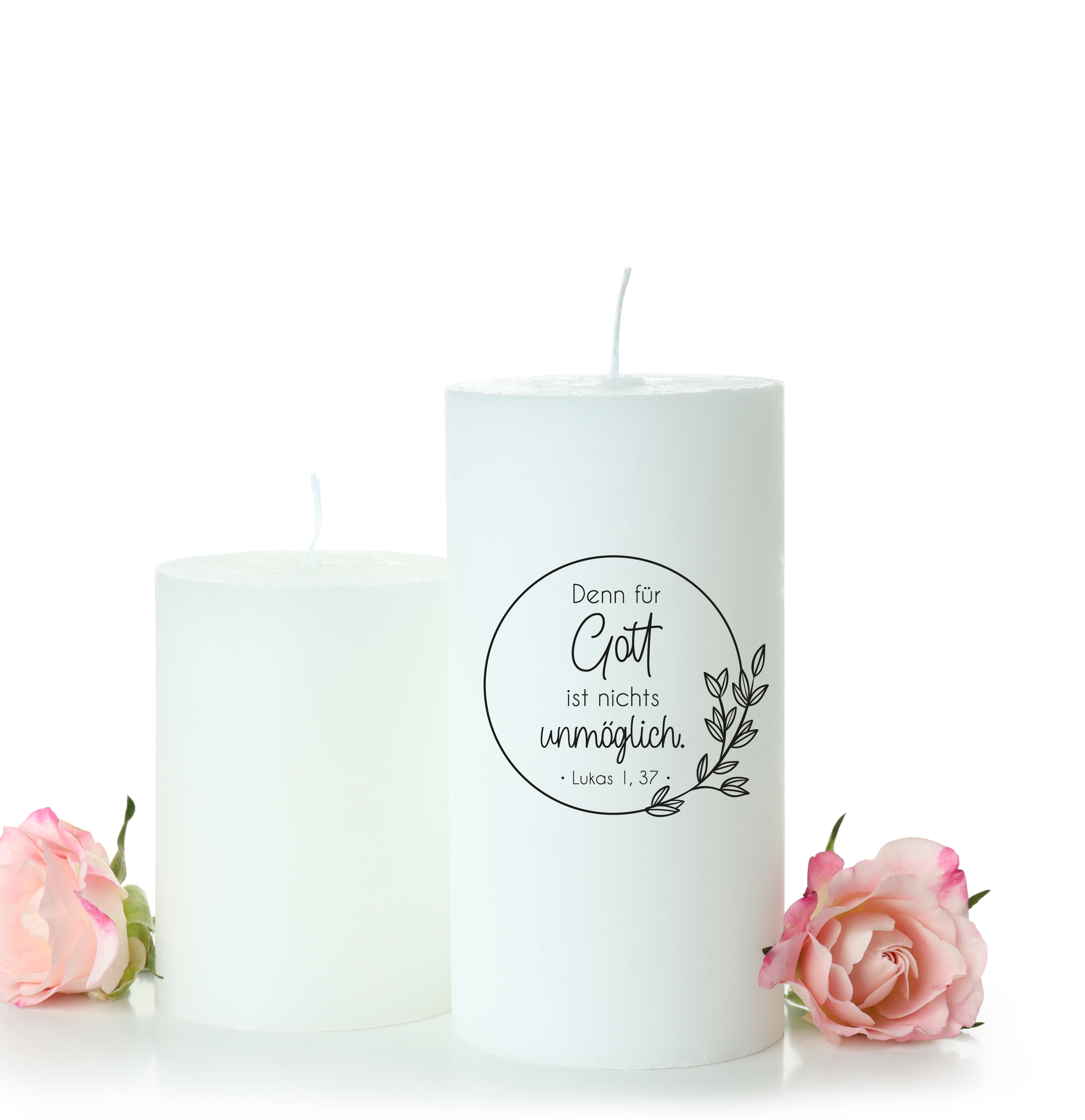 Bibelvers STEMPEL "Lukas 1,37 - Denn für Gott ist nichts unmöglich"