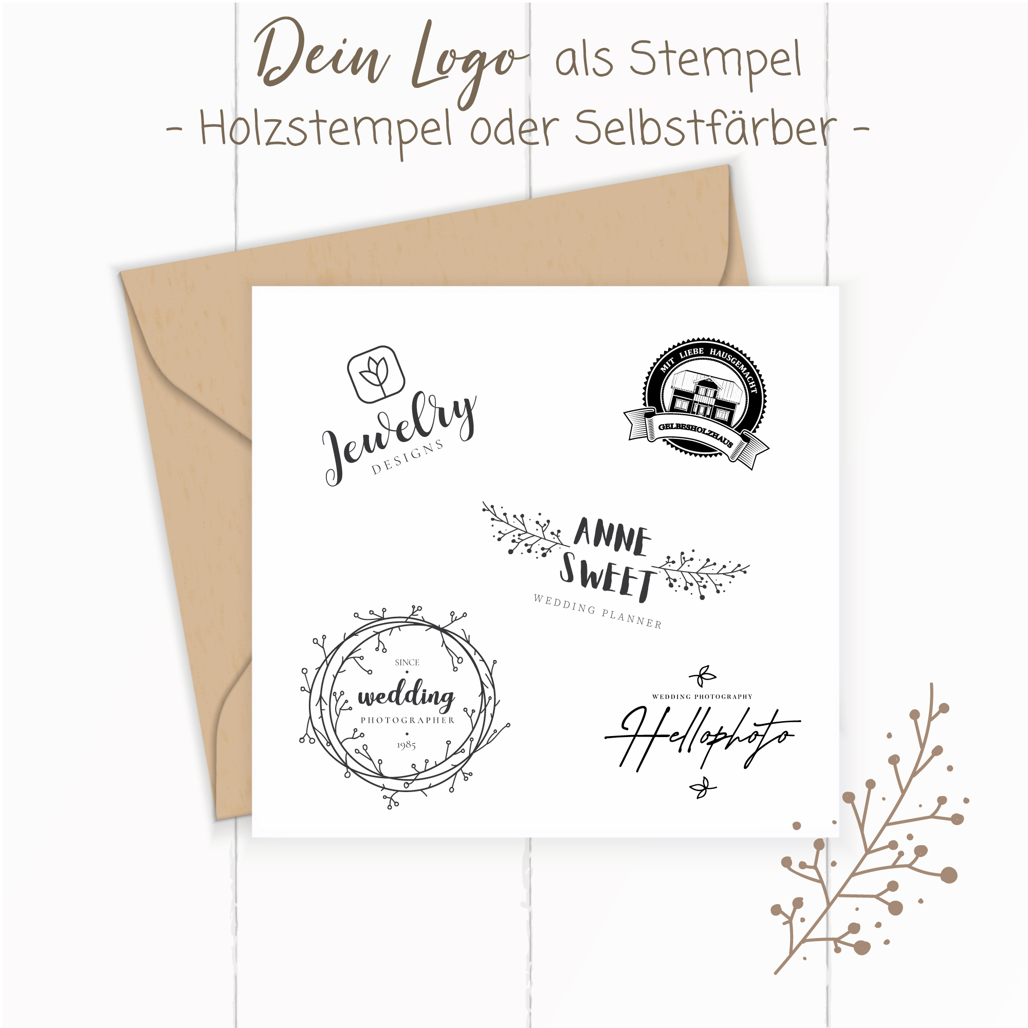 Logostempel individuell gestalten – dein eigenes Logo, Bild oder Design als Stempel
