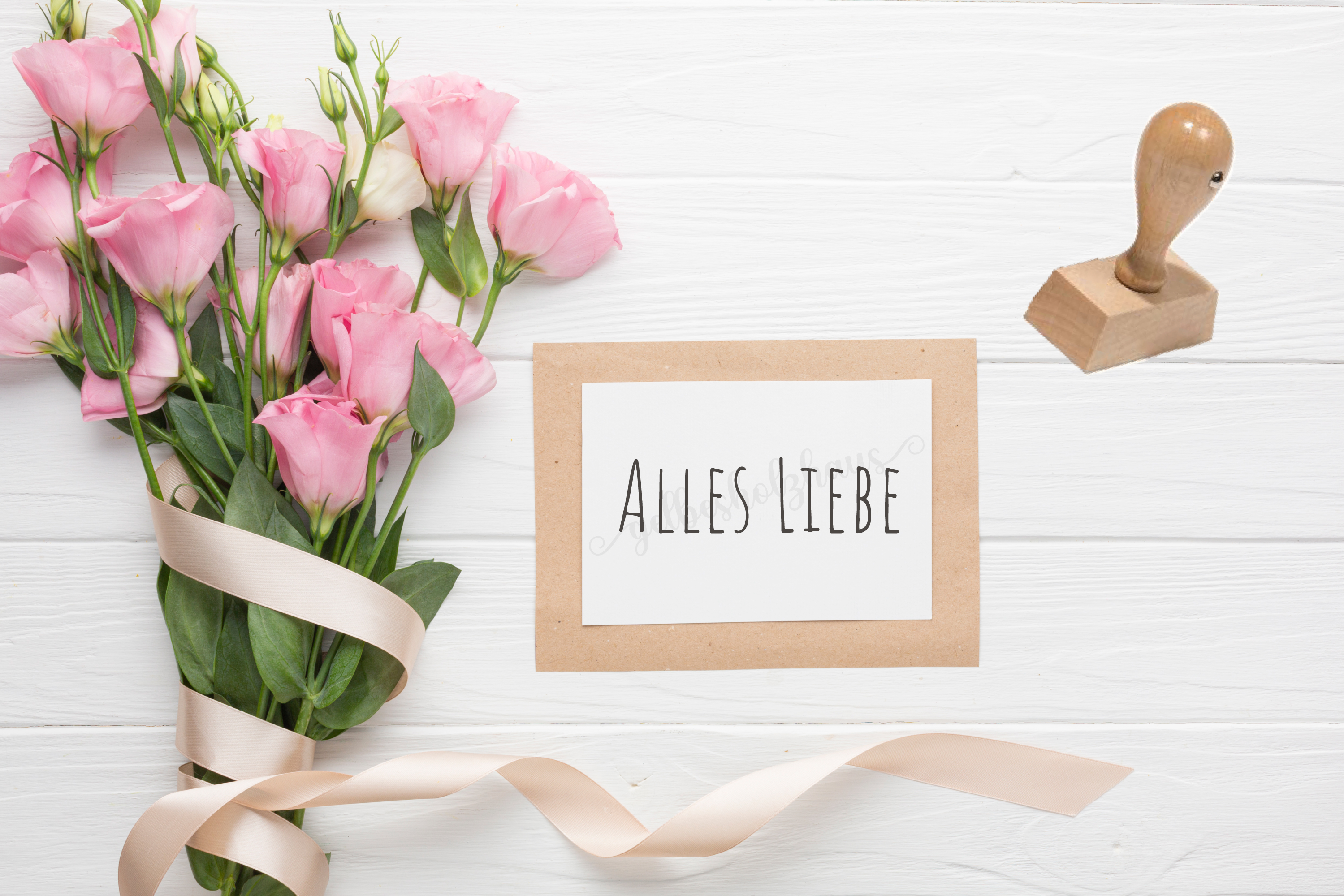 STEMPEL " alles Liebe "