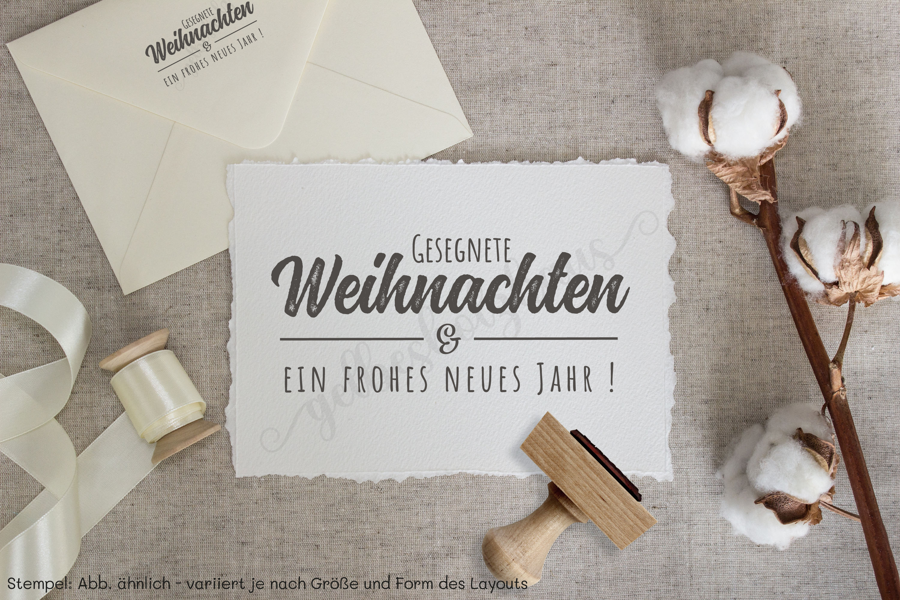 Segens STEMPEL "Gesegnete Weihnachten und ein frohes neues Jahr!"