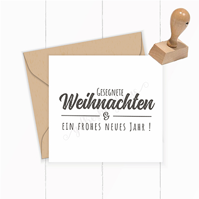 Segens STEMPEL "Gesegnete Weihnachten und ein frohes neues Jahr!"