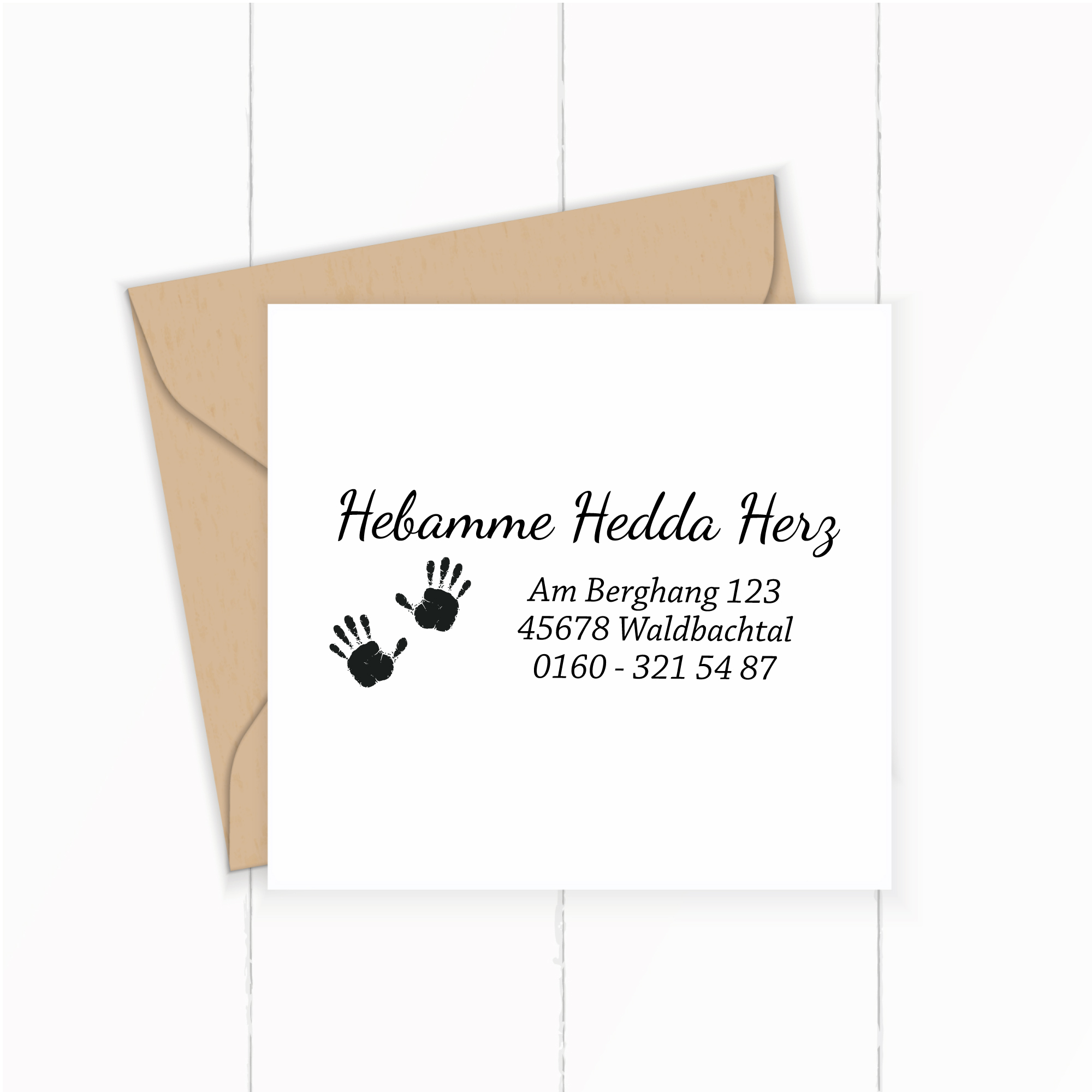 Individueller Firmenstempel<br> – passend für den Mutterpass