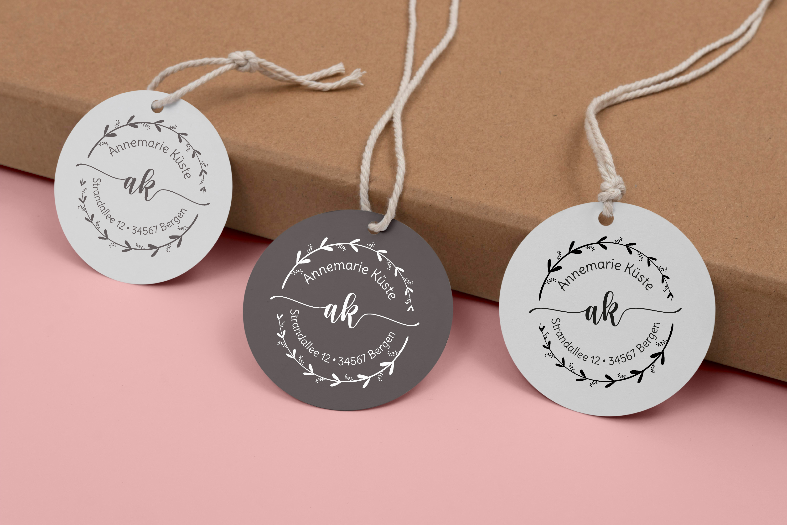 Personalisierter Adresstempel "Olive" | 4–10 cm