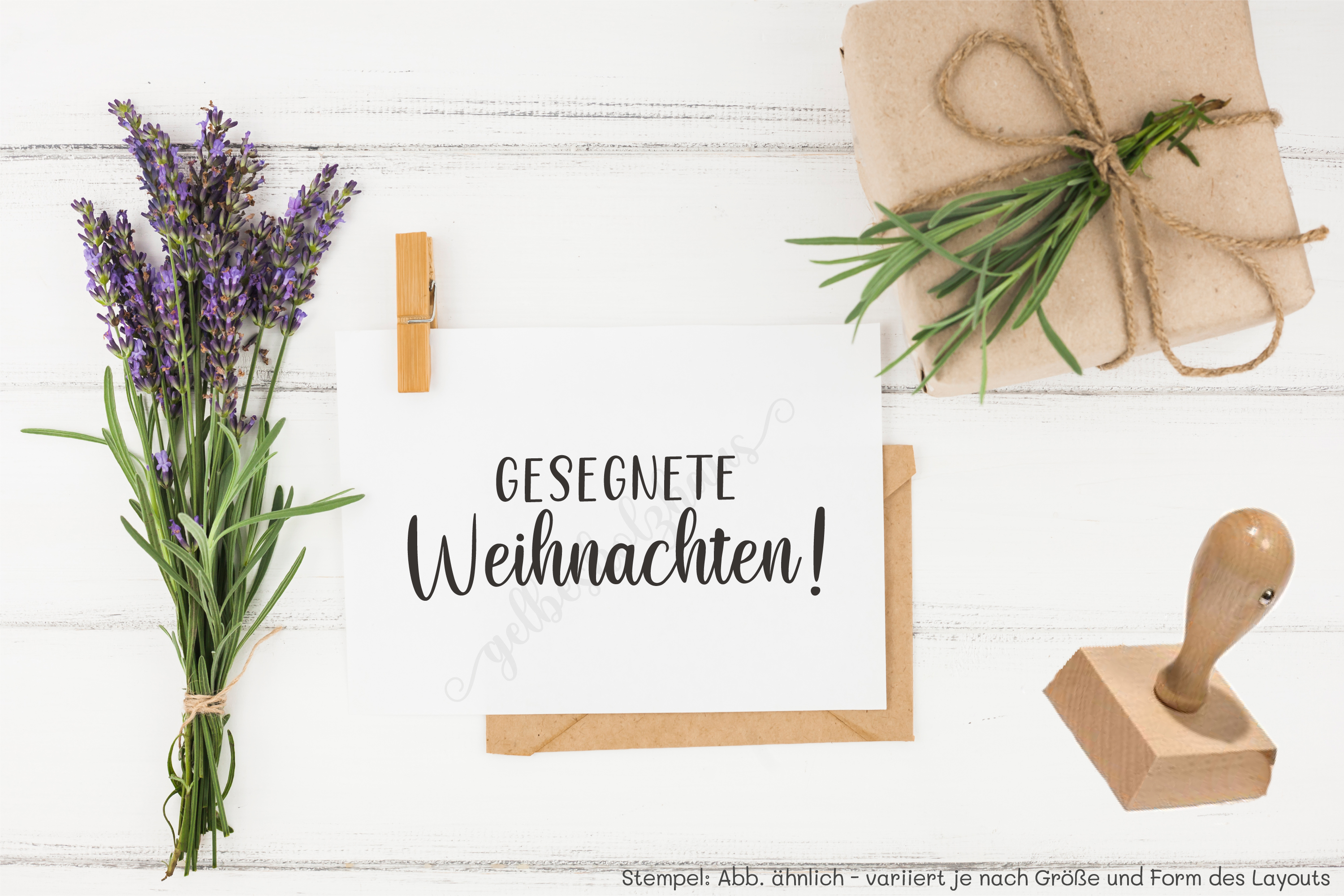 Segens STEMPEL "Gesegnete Weihnachten!"