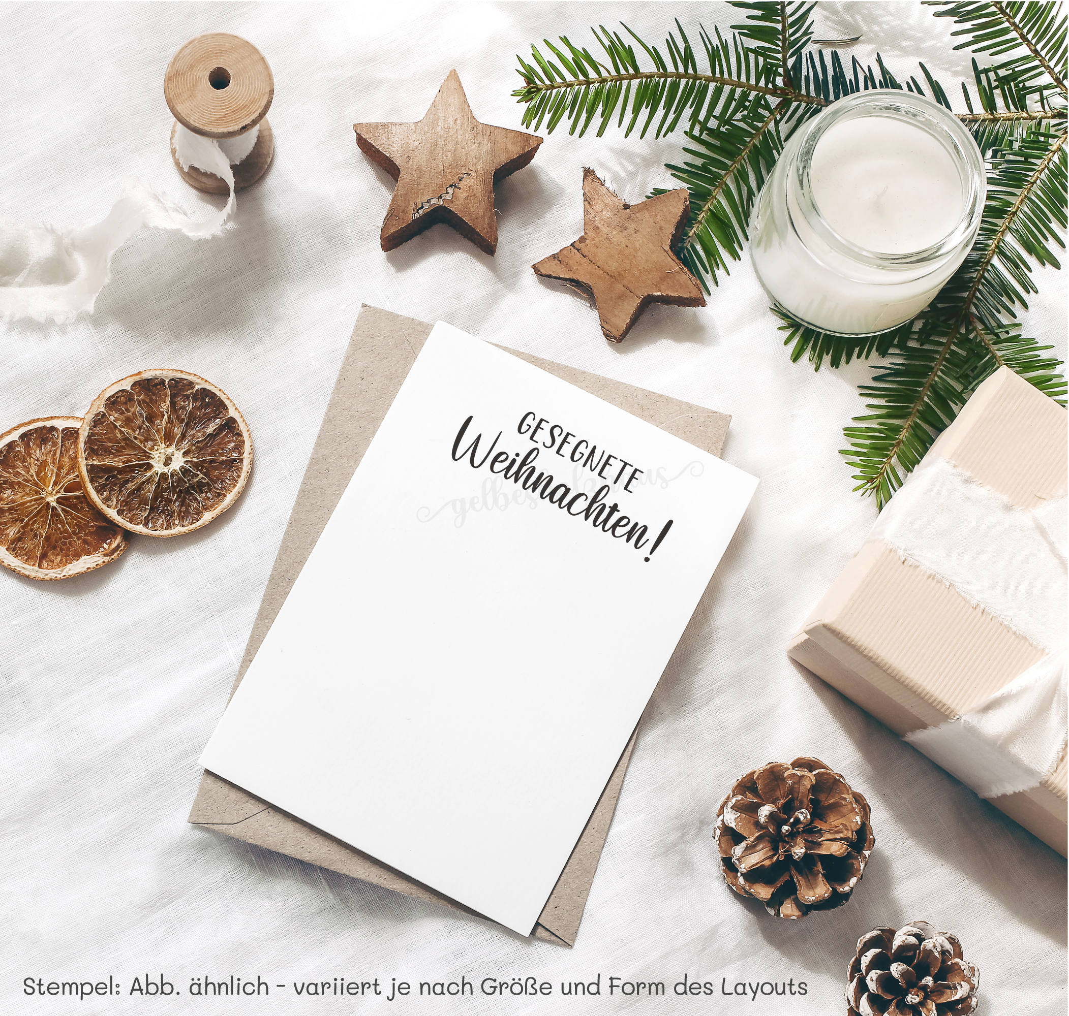 Segens STEMPEL "Gesegnete Weihnachten!"