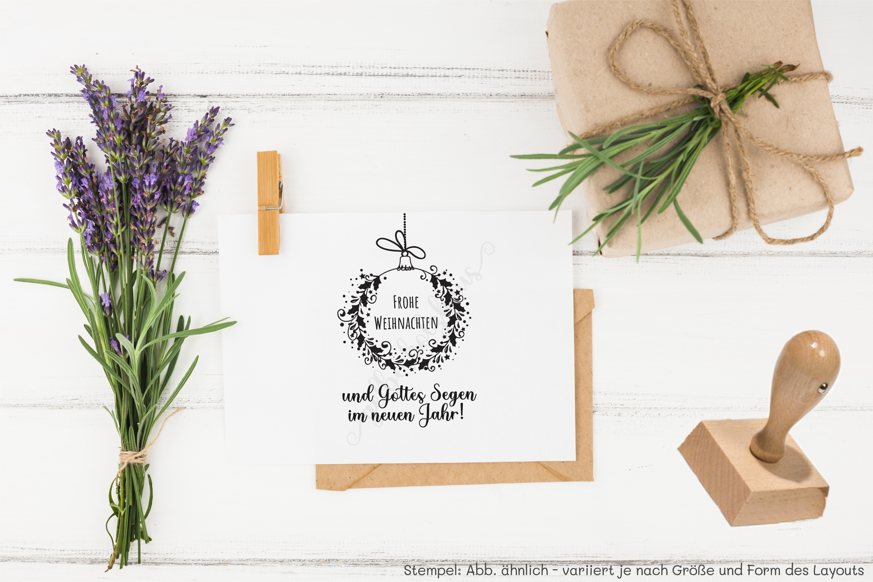 STEMPEL "Frohe Weihnachten und Gottes Segen im neuen Jahr!"