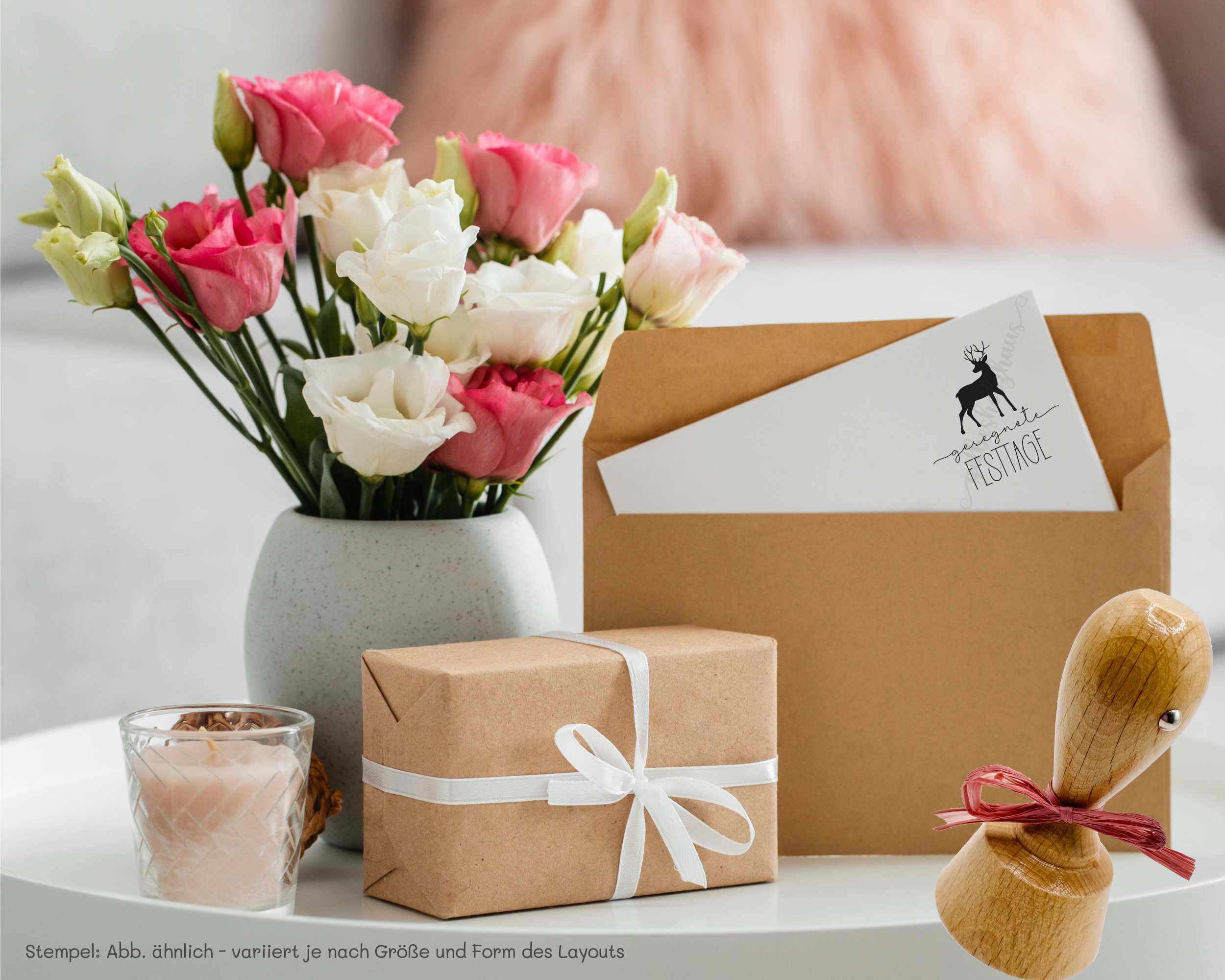 Weihnachts STEMPEL "gesegnete Festtage"