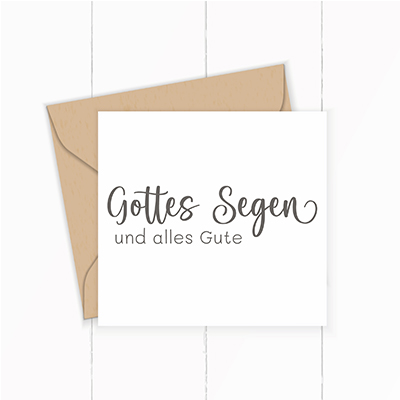 Segens - STEMPEL "Gottes Segen und alles Gute" - ST0133