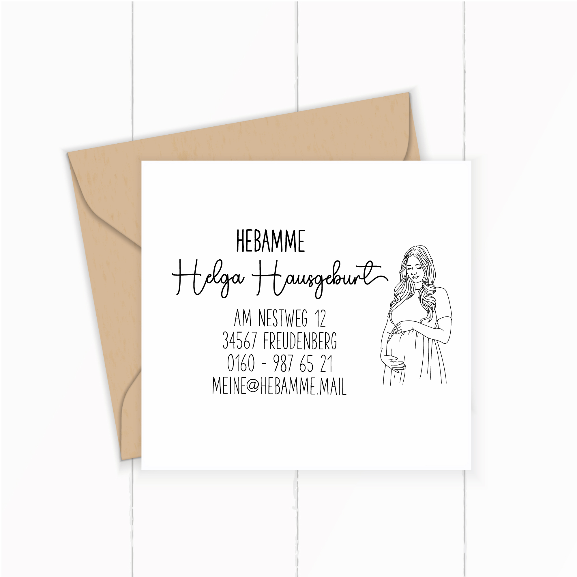 AdressSTEMPEL für Hebammen und Geburtshelfer "Mama"