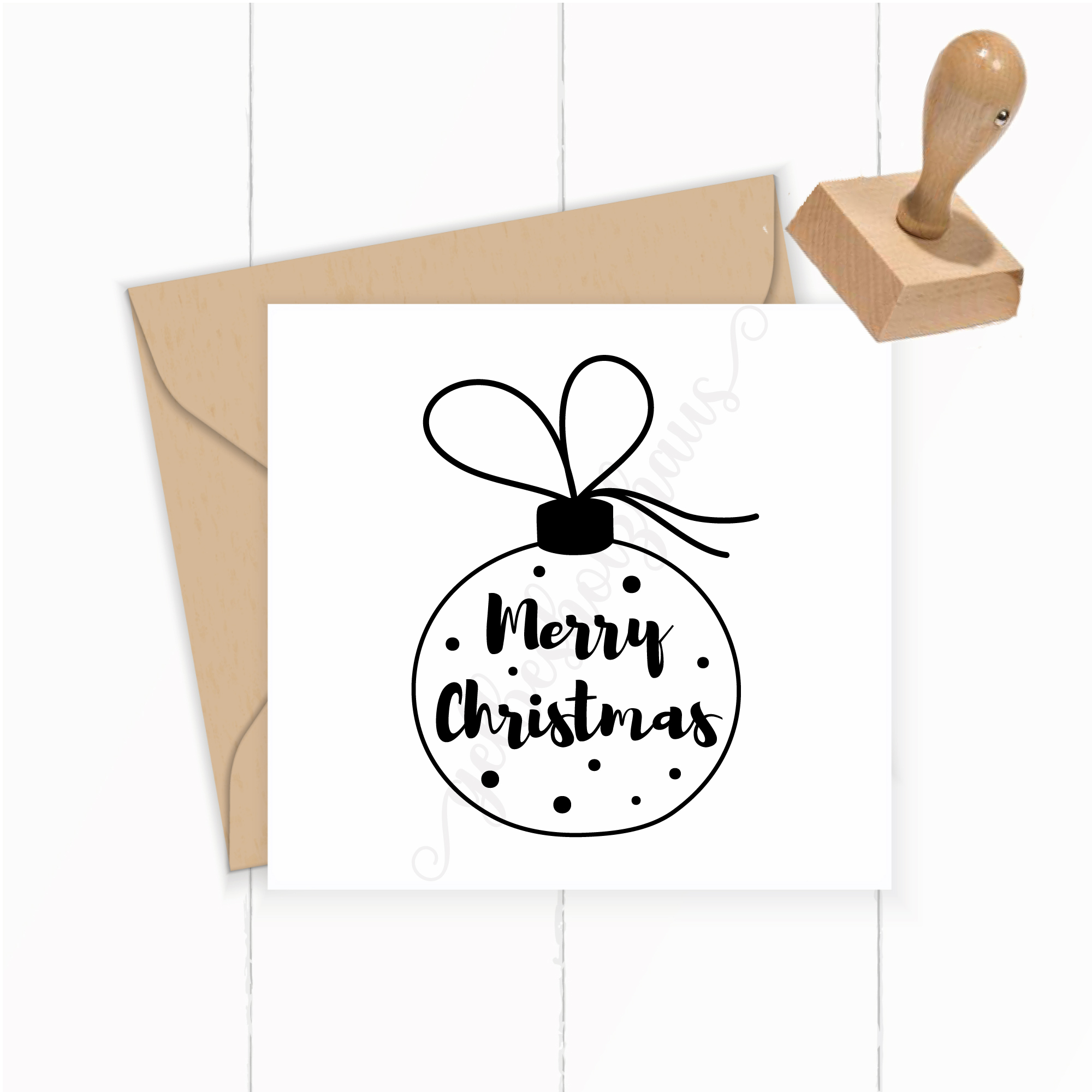 Weihnachts-STEMPEL "Merry Christmas"