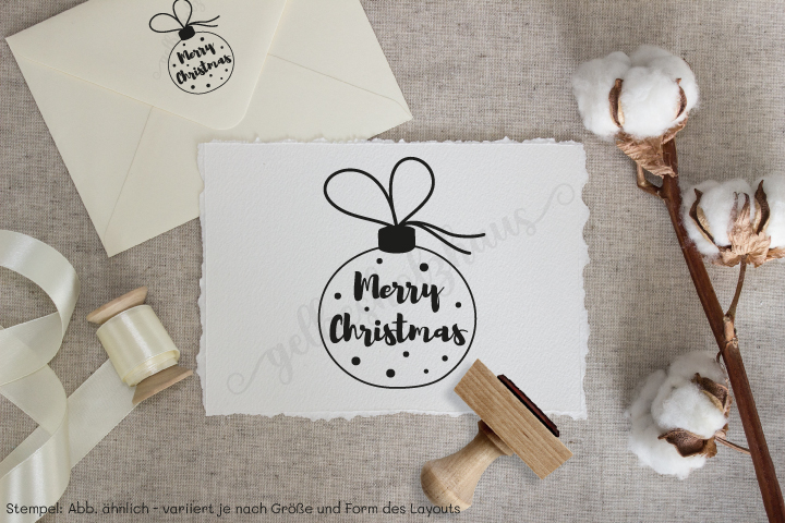 Weihnachts-STEMPEL "Merry Christmas"