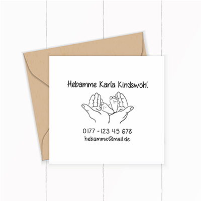 STEMPEL für Hebammen und Geburtshelfer "Halt" paßt perfekt ins Mutterpass-Feld - ST0138