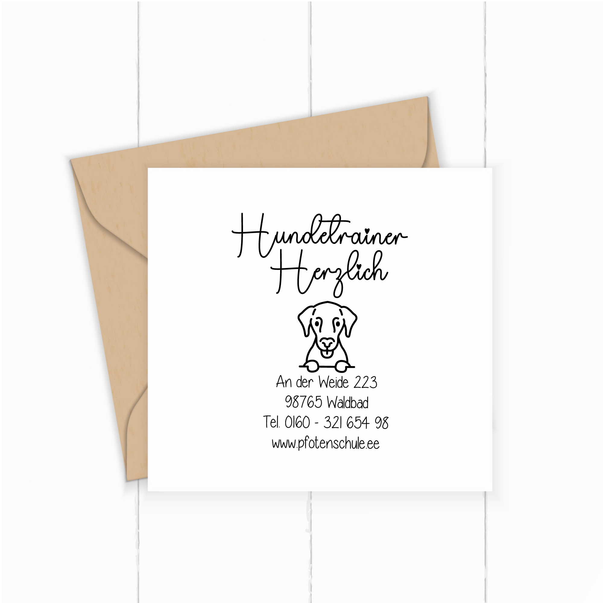 großer Stempel für Tierarzt-Praxis / Tier-Heilpraktiker / Hundetrainer