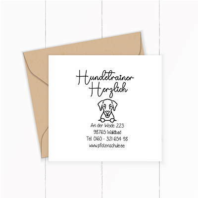 großer Stempel für Tierarzt-Praxis / Tier-Heilpraktiker / Hundetrainer - ST0142