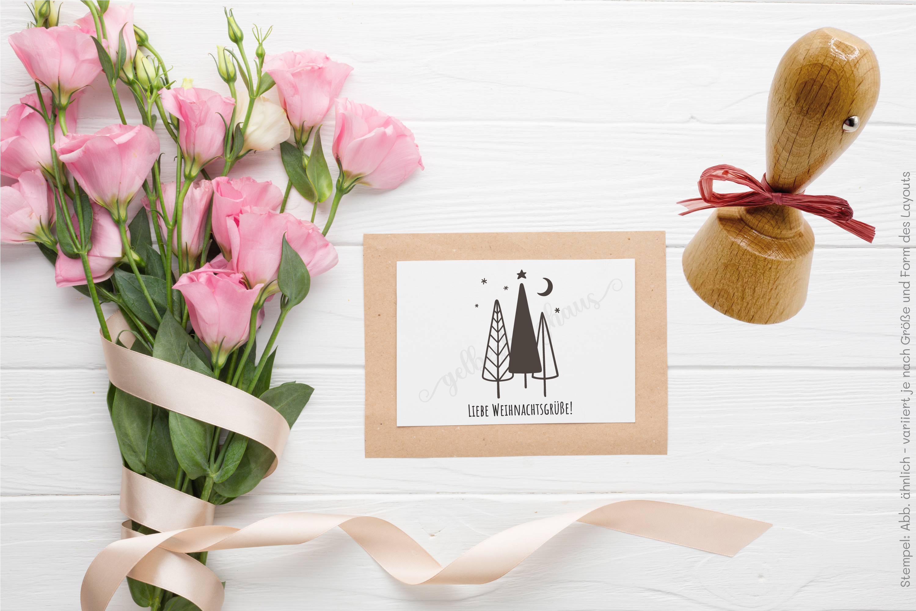 Weihnachts-STEMPEL "Liebe Weihnachtsgrüße !"