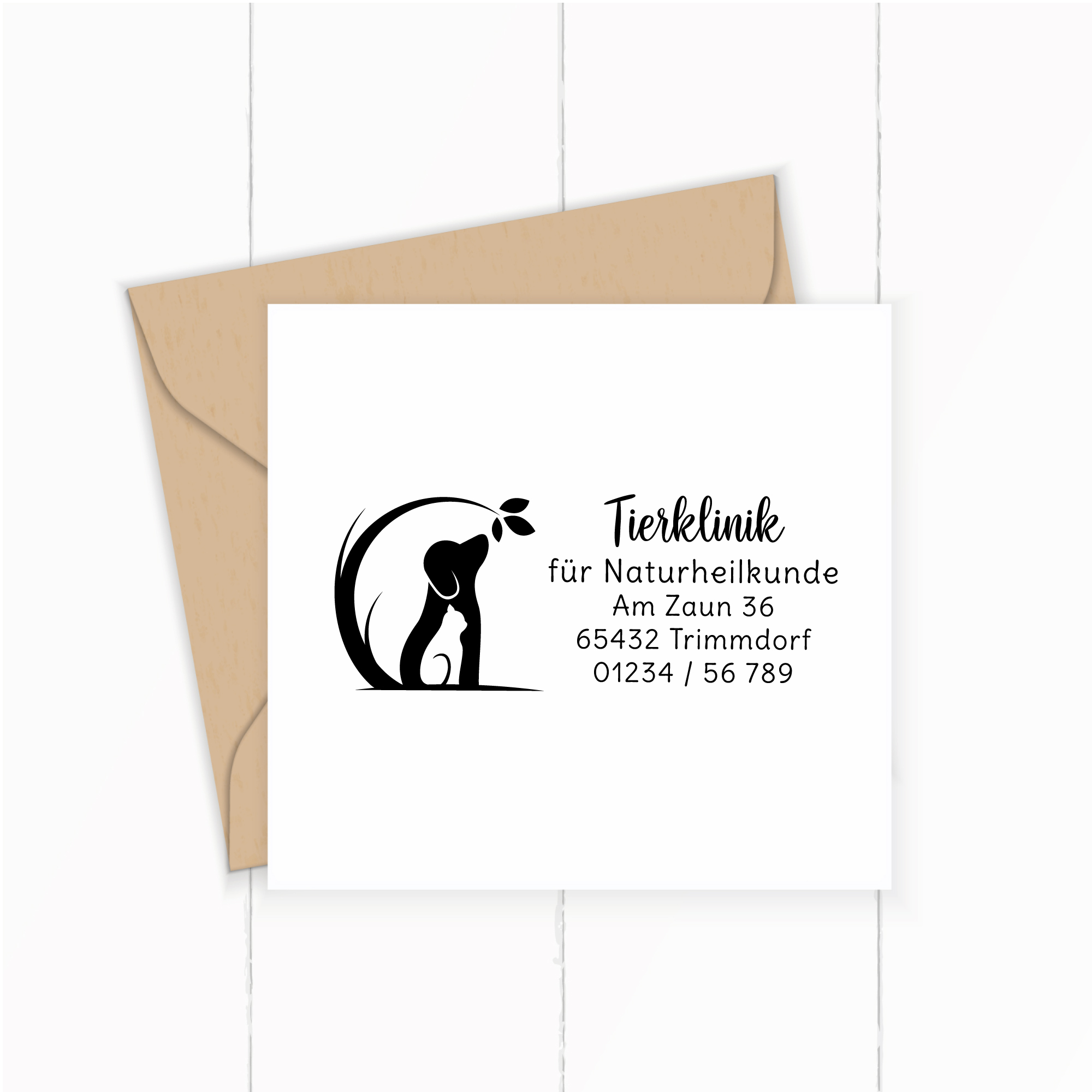 großer Stempel für Tierarzt-Praxis / Tier-Heilpraktiker / Tierklinik