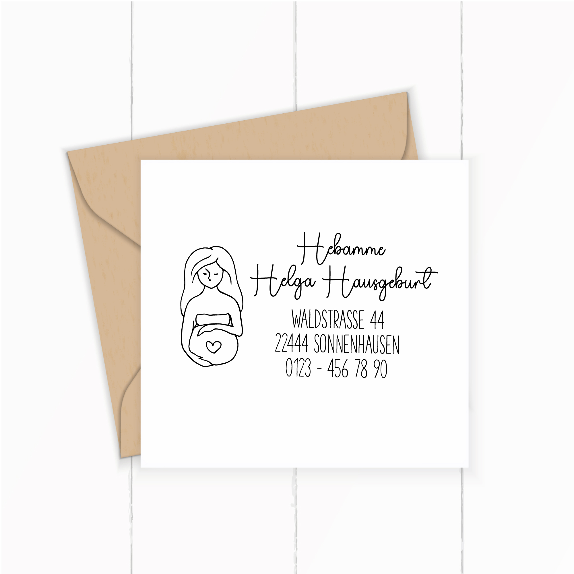 STEMPEL für Hebammen und Geburtshelfer "schwanger" paßt perfekt ins Mutterpass-Feld