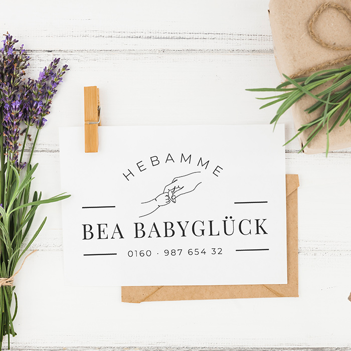 STEMPEL für Hebammen und Geburtshelfer "Bea" paßt perfekt ins Mutterpass-Feld