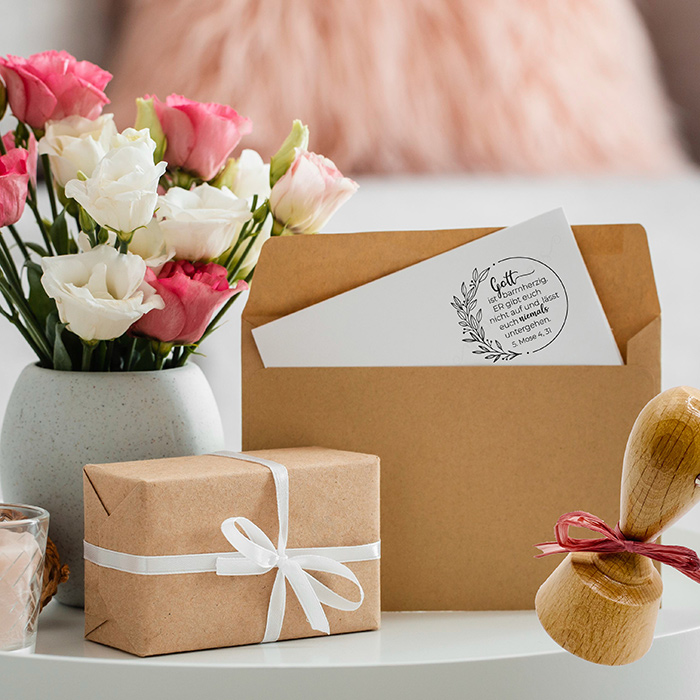 BibelversSTEMPEL "5. Mose 4, 31 - Gott ist barmherzig" 