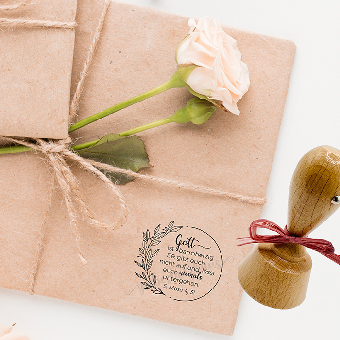 BibelversSTEMPEL "5. Mose 4, 31 - Gott ist barmherzig" 