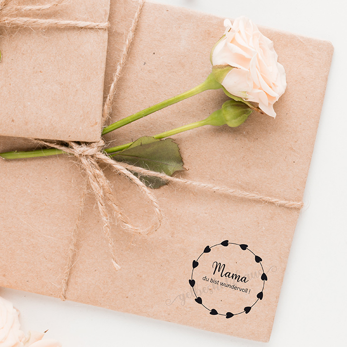 Muttertags-STEMPEL "Mama du bist wundervoll" 