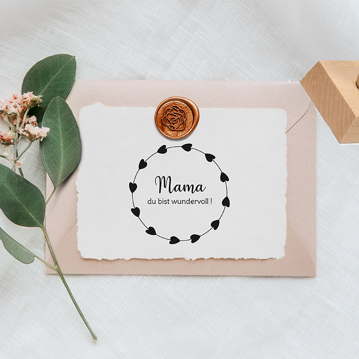 Muttertags-STEMPEL "Mama du bist wundervoll" 