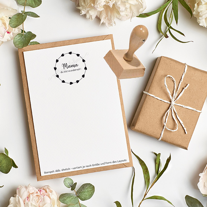 Muttertags-STEMPEL "Mama du bist wundervoll" 