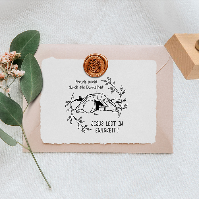 Oster-STEMPEL "Freude" für deine OsterPost, OsterKarten, OsterGeschenke
