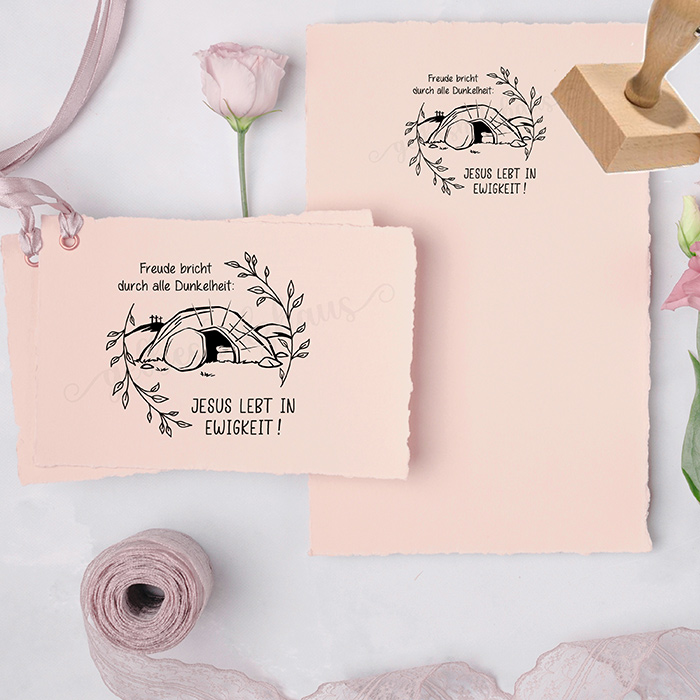 Oster-STEMPEL "Freude" für deine OsterPost, OsterKarten, OsterGeschenke