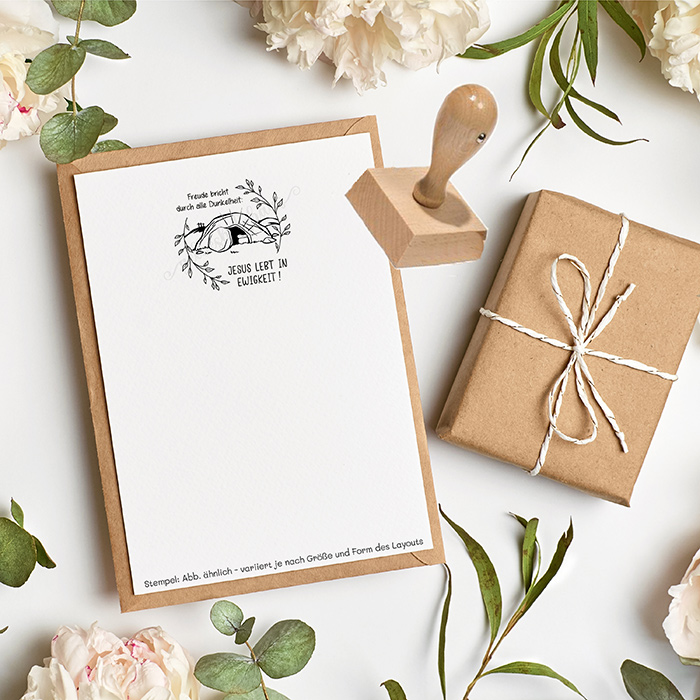 Oster-STEMPEL "Freude" für deine OsterPost, OsterKarten, OsterGeschenke