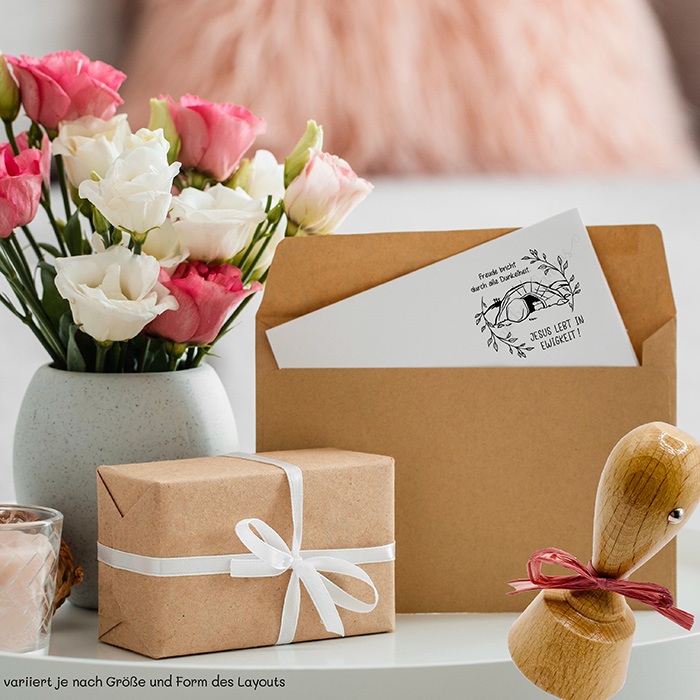 Oster-STEMPEL "Freude" für deine OsterPost, OsterKarten, OsterGeschenke