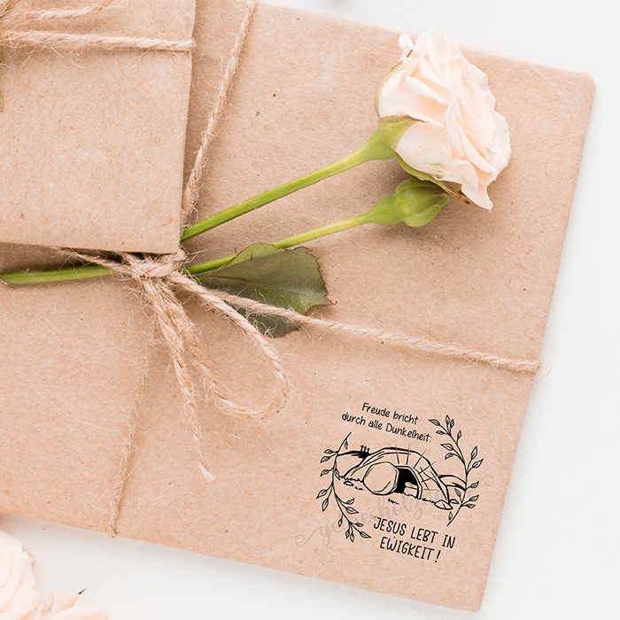 Oster-STEMPEL "Freude" für deine OsterPost, OsterKarten, OsterGeschenke