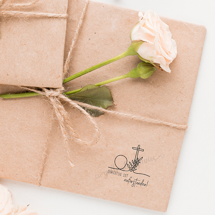 STEMPEL "Christus ist auferstanden!" für deine OsterPost, OsterKarten, OsterGeschenke