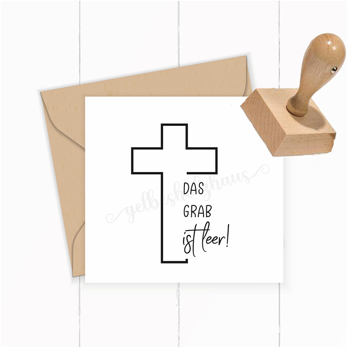 STEMPEL "Das Grab ist leer!" für deine OsterPost, OsterKarten, OsterGeschenke