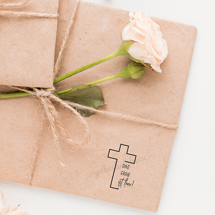 STEMPEL "Das Grab ist leer!" für deine OsterPost, OsterKarten, OsterGeschenke