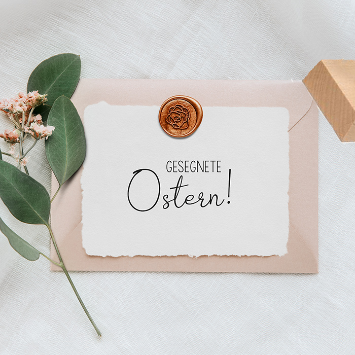 STEMPEL "Gesegnete Ostern!" 