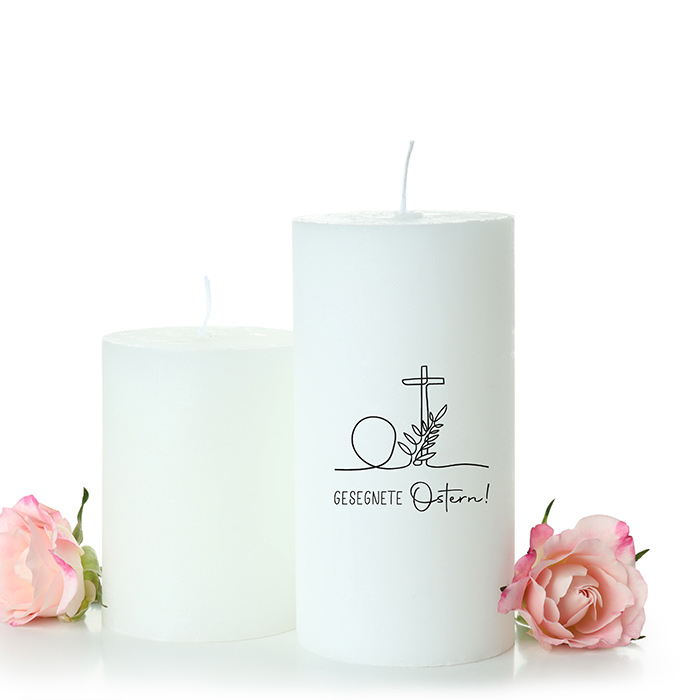 STEMPEL "Gesegnete Ostern" mit Kreuz und leerem Grab