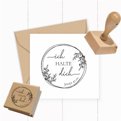 Bibelvers STEMPEL "Jesaja 41.10 - ich halte dich"