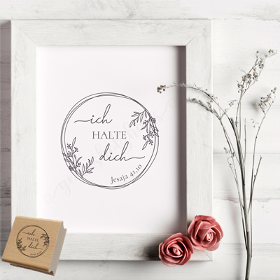 Bibelvers STEMPEL "Jesaja 41.10 - ich halte dich"