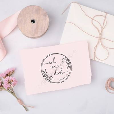 Bibelvers STEMPEL "Jesaja 41.10 - ich halte dich"