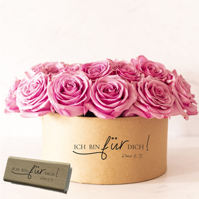 Bibelvers-STEMPEL "Römer 8, 31 - Ich bin für dich!"